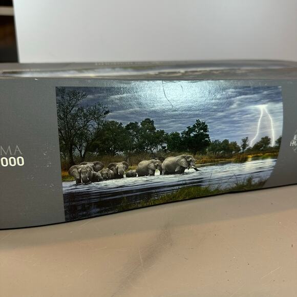 Panorama Puzzle 2000 Piece Edition Humboldt Herd of Elephants 29508 Heye 2012 - Picture 4 of 9
